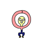 白い人と謎の仲間達（個別スタンプ：20）