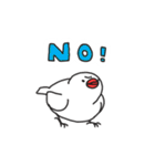 いろんな文鳥あつめました。（個別スタンプ：20）