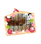 ダックス ららちゃんスタンプ1（個別スタンプ：3）