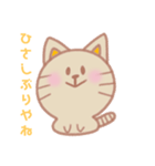もちもちねこ型スタンプ①（個別スタンプ：9）