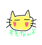 落書きニャンコの気持ち（個別スタンプ：1）