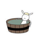 真顔のウサギ（個別スタンプ：5）