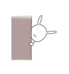 真顔のウサギ（個別スタンプ：7）