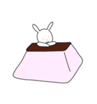 真顔のウサギ（個別スタンプ：8）