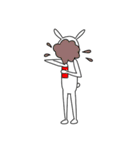 真顔のウサギ（個別スタンプ：11）