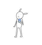 真顔のウサギ（個別スタンプ：18）