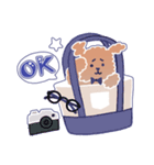 困り顔のトイプーwithアルパカ（個別スタンプ：9）