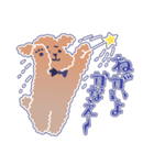 困り顔のトイプーwithアルパカ（個別スタンプ：25）