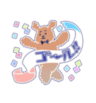 困り顔のトイプーwithアルパカ（個別スタンプ：27）