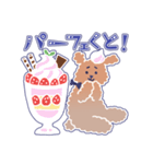 困り顔のトイプーwithアルパカ（個別スタンプ：28）