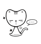 片思い猫 "ヤル "- ver. 英語（個別スタンプ：18）