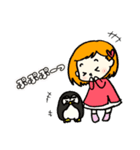ペンギンのいる幸せな毎日❤（個別スタンプ：11）
