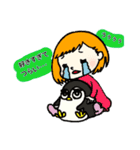 ペンギンのいる幸せな毎日❤（個別スタンプ：15）