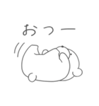 ゆるいシロクマ（個別スタンプ：3）