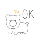 ゆるいシロクマ（個別スタンプ：12）