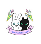うさぎ、時々ねこ（個別スタンプ：40）