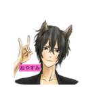 猫兄の挨拶（個別スタンプ：6）