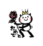 パンダのぷくぷく1（ゆるかわいい手描き（個別スタンプ：11）