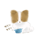 ふわふわパピヨン（個別スタンプ：34）
