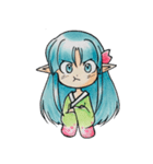 ゆきんこサクラちゃん（個別スタンプ：3）