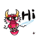 ハッピーレッドドラゴン（個別スタンプ：21）