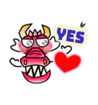 ハッピーレッドドラゴン（個別スタンプ：38）