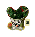 無事な人形と草の根の友達（個別スタンプ：19）