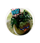 無事な人形と草の根の友達（個別スタンプ：32）