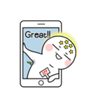 携帯電話の中の友達（個別スタンプ：9）