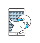 携帯電話の中の友達（個別スタンプ：16）