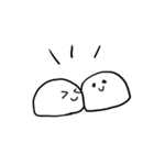 だだの白いまるお。（個別スタンプ：2）