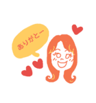 girls messages（個別スタンプ：3）