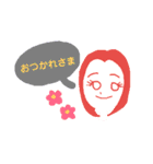 girls messages（個別スタンプ：9）
