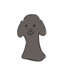 くろい犬ときいろい犬（個別スタンプ：1）