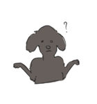 くろい犬ときいろい犬（個別スタンプ：3）