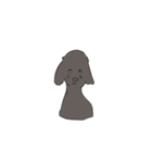 くろい犬ときいろい犬（個別スタンプ：4）