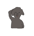 くろい犬ときいろい犬（個別スタンプ：7）