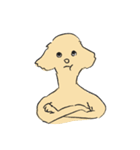 くろい犬ときいろい犬（個別スタンプ：12）
