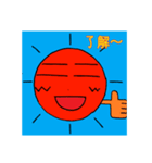 気軽に使える太陽マンスタンプ（個別スタンプ：5）