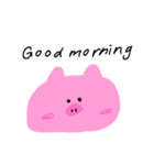 ぶたさんの英会話（個別スタンプ：1）