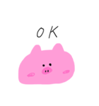 ぶたさんの英会話（個別スタンプ：4）