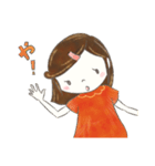 いつものあのこ お気楽スタンプ（個別スタンプ：1）