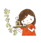 いつものあのこ お気楽スタンプ（個別スタンプ：3）