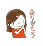 いつものあのこ お気楽スタンプ（個別スタンプ：24）