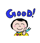 運がいい挨拶ハッピーまん（個別スタンプ：8）