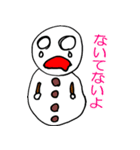 ゆきだるまとスイカ（個別スタンプ：18）