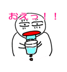 ゆきだるまとスイカ（個別スタンプ：19）
