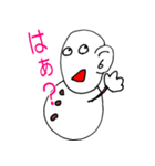 ゆきだるまとスイカ（個別スタンプ：20）
