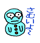 ゆきだるまとスイカ（個別スタンプ：26）
