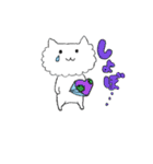 ハートがとびだしたねこのスタンプ（個別スタンプ：10）